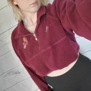 ASU ADIDAS cropped fleece